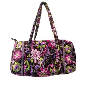 NWOT Vera Bradley Purple Punch Large Travel Duffel